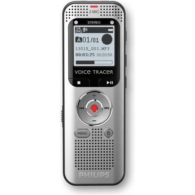 Philips DVT2015 (8 GB), Diktiergerät, Schwarz, Silber Philips DVT2015 (8 GB), Diktiergerät, Schwarz, Silber