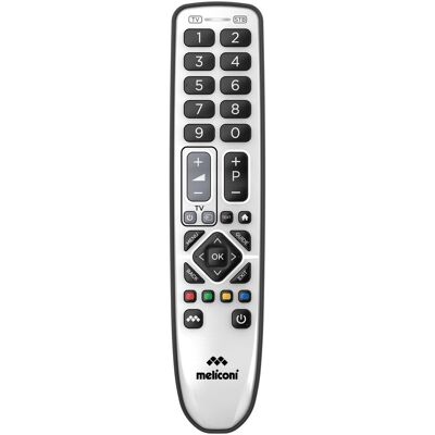 Meliconi Gumbody Pratico 2+ (Universal Fernbedienung, Miracast), Fernbedienung, Schwarz Meliconi Gumbody Pratico 2+ (Universal Fernbedienung, Miracast), Fernbedienung, Schwarz