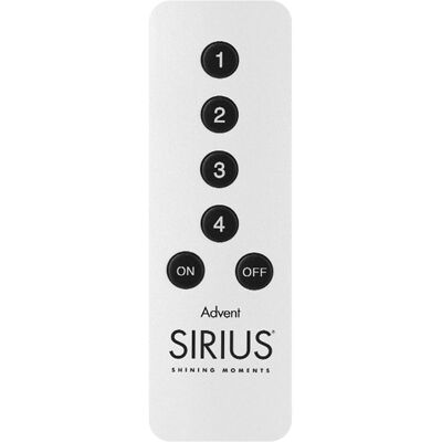 Sirius Remote Control Advent, Alu, incl. CR2032, Fernbedienung, Silber Sirius Remote Control Advent, Alu, incl. CR2032, Fernbedienung, Silber