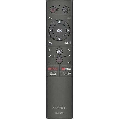 Savio RC-22 Fernbedienung (Universal Fernbedienung, Infrarot), Fernbedienung, Schwarz Savio RC-22 Fernbedienung (Universal Fernbedienung, Infrarot), Fernbedienung, Schwarz