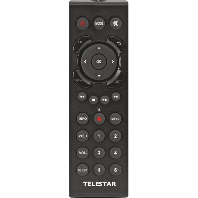 Telestar Fernbedienung für TOP-Serie (Gerätespezifische Fernbedienung, Infrarot), Fernbedienung, Schwarz Telestar Fernbedienung für TOP-Serie (Gerätespezifische Fernbedienung, Infrarot), Fernbedienung, Schwarz
