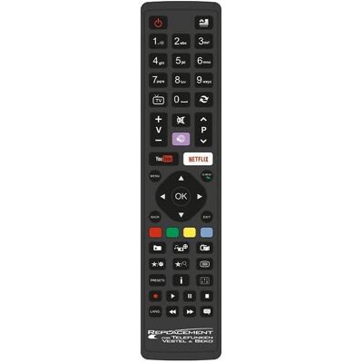 GBC Replacement Remote Control For Telefunken, Vestel & Beko TV Sets (Gerätespezifische Fernbedienung, Infrarot), Fernbedienung, Schwarz GBC Replacement Remote Control For Telefunken, Vestel & Beko TV Sets (Gerätespezifische Fernbedienung, Infrarot), Fernbedienung, Schwarz