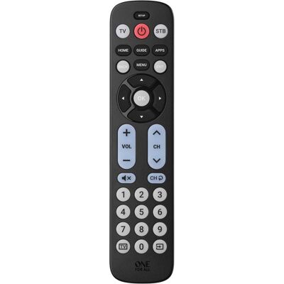 One for All Big Buttom Remote Universalfernbedienung URC 6821 (Infrarot), Fernbedienung, Schwarz One for All Big Buttom Remote Universalfernbedienung URC 6821 (Infrarot), Fernbedienung, Schwarz