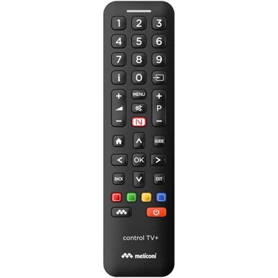 Meliconi Steuerung von TV+ IR-Funkfernbedienungstasten (Infrarot), Fernbedienung, Schwarz Meliconi Steuerung von TV+ IR-Funkfernbedienungstasten (Infrarot), Fernbedienung, Schwarz