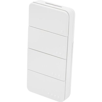 Shelly BLU RC Button 4 ZB - White (Gerätespezifische Fernbedienung, Bluetooth), Fernbedienung, Weiss Shelly BLU RC Button 4 ZB - White (Gerätespezifische Fernbedienung, Bluetooth), Fernbedienung, Weiss