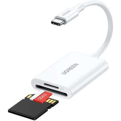Ugreen CM265 (USB-C), Speicherkartenlesegerät, Weiss Ugreen CM265 (USB-C), Speicherkartenlesegerät, Weiss