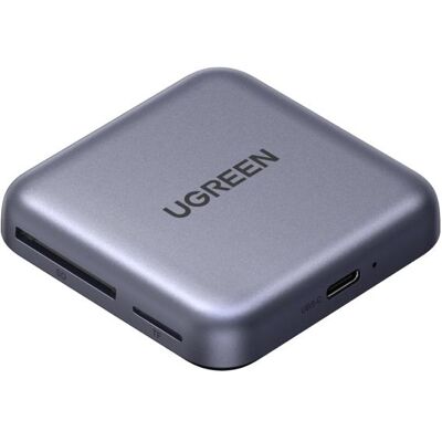 Ugreen 3-in-1 Memory Card Reader CM898 – USB-C / MagSafe / SD & TF – Black (USB-C), Speicherkartenlesegerät, Grau, Silber Ugreen 3-in-1 Memory Card Reader CM898 – USB-C / MagSafe / SD & TF – Black (USB-C), Speicherkartenlesegerät, Grau, Silber