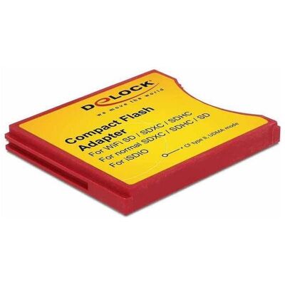 Delock 62542 CF II Adapter für, Speicherkartenlesegerät, Rot Delock 62542 CF II Adapter für, Speicherkartenlesegerät, Rot