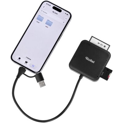 Rollei 4-in-1 Kartenlesegerät SD, CF, MS & microSD (USB 3.0), Speicherkartenlesegerät, Schwarz Rollei 4-in-1 Kartenlesegerät SD, CF, MS & microSD (USB 3.0), Speicherkartenlesegerät, Schwarz