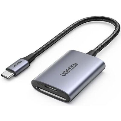 Ugreen USB-C Card Reader CM401 (USB-C 3.2 Gen 1), Speicherkartenlesegerät, Grau, Silber, Schwarz Ugreen USB-C Card Reader CM401 (USB-C 3.2 Gen 1), Speicherkartenlesegerät, Grau, Silber, Schwarz