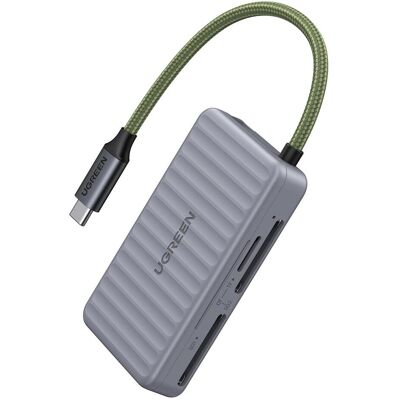 Ugreen Card Reader (USB-C), Speicherkartenlesegerät, Grau Ugreen Card Reader (USB-C), Speicherkartenlesegerät, Grau