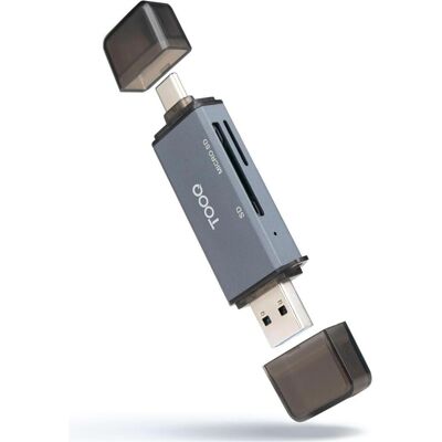 Tooq Technology TQR-3001G (USB 3.0), Speicherkartenlesegerät, Schwarz, Grau Tooq Technology TQR-3001G (USB 3.0), Speicherkartenlesegerät, Schwarz, Grau