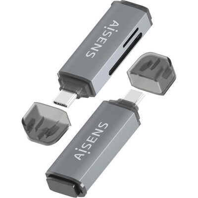 Aisens ASCR-2C10-GR, Speicherkartenlesegerät, Grau Aisens ASCR-2C10-GR, Speicherkartenlesegerät, Grau