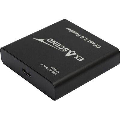 Exascend Card Reader CFast 2.0 (Neuheit) (USB), Speicherkartenlesegerät, Schwarz Exascend Card Reader CFast 2.0 (Neuheit) (USB), Speicherkartenlesegerät, Schwarz