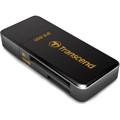 Transcend Card Reader F5 USB3.0 (USB 3.1), Speicherkartenlesegerät, Schwarz Transcend Card Reader F5 USB3.0 (USB 3.1), Speicherkartenlesegerät, Schwarz