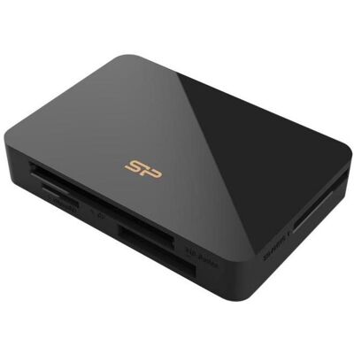 Silicon Power card reader All-in-One USB 3.2 U3 (USB 3.2), Speicherkartenlesegerät, Schwarz Silicon Power card reader All-in-One USB 3.2 U3 (USB 3.2), Speicherkartenlesegerät, Schwarz