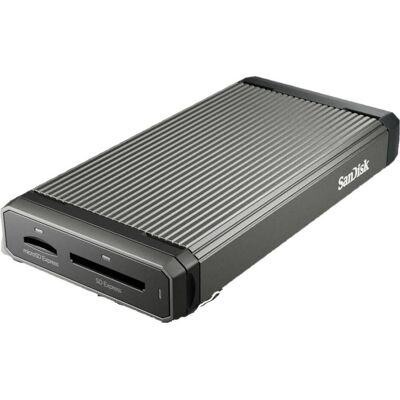 SanDisk Pro-Reader SD Express Dual (USB 3.2 Gen 2), Speicherkartenlesegerät, Grau, Schwarz SanDisk Pro-Reader SD Express Dual (USB 3.2 Gen 2), Speicherkartenlesegerät, Grau, Schwarz