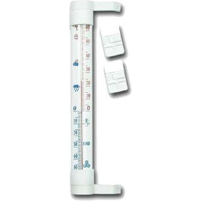 Terdens Fensterthermometer 19,5 cm Weiss, Thermometer + Hygrometer, Weiss Terdens Fensterthermometer 19,5 cm Weiss, Thermometer + Hygrometer, Weiss