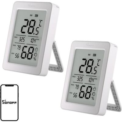 Sonoff AirGuard TH Temp./Feuchtigkeitssensor (2er-Pack), Thermometer + Hygrometer, Weiss Sonoff AirGuard TH Temp./Feuchtigkeitssensor (2er-Pack), Thermometer + Hygrometer, Weiss