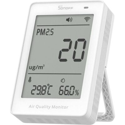 Sonoff AirGuard PM2.5/PM10, Thermometer + Hygrometer, Weiss Sonoff AirGuard PM2.5/PM10, Thermometer + Hygrometer, Weiss