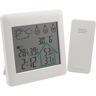 Deltaco Wetterstation, Wetterstation, Weiss Deltaco Wetterstation, Wetterstation, Weiss