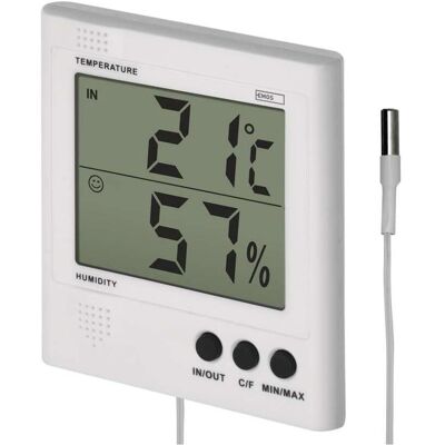 Emos Digitales Thermometer RS8471, Thermometer + Hygrometer, Weiss Emos Digitales Thermometer RS8471, Thermometer + Hygrometer, Weiss