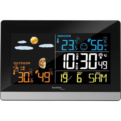 Technoline Wetterstation WS 6455, Wetterstation, Schwarz Technoline Wetterstation WS 6455, Wetterstation, Schwarz