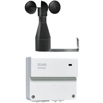 JUNG Windsensor Umsetzer 132 U WS, Wetterstation Zubehör, Schwarz JUNG Windsensor Umsetzer 132 U WS, Wetterstation Zubehör, Schwarz