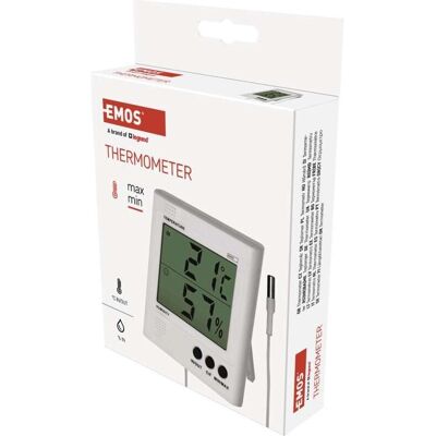Emos Digitales Thermometer RS8471, Thermometer + Hygrometer, Weiss Emos Digitales Thermometer RS8471, Thermometer + Hygrometer, Weiss