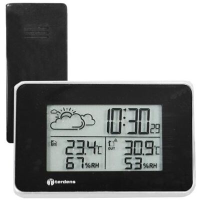 Terdens Thermometer Pop Wetterstation Wireless Outdoor, Wetterstation, Schwarz Terdens Thermometer Pop Wetterstation Wireless Outdoor, Wetterstation, Schwarz