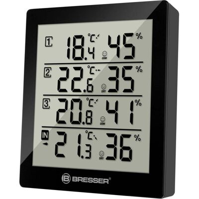 Bresser Temeo Hygro Quadro, Wetterstation, Schwarz Bresser Temeo Hygro Quadro, Wetterstation, Schwarz