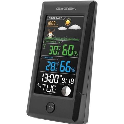 GoGen Wetterstation ME 1296, Wetterstation, Schwarz GoGen Wetterstation ME 1296, Wetterstation, Schwarz