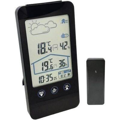 Mebus Funk-Wetterstation, Wetterstation, Schwarz Mebus Funk-Wetterstation, Wetterstation, Schwarz