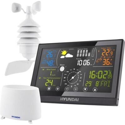 Hyundai HY-WSP5100RWIND, Wetterstation, Schwarz Hyundai HY-WSP5100RWIND, Wetterstation, Schwarz