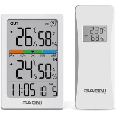 Garni 155TH - Bezdrátový digitální teploměr s vlhkoměrem, Thermometer + Hygrometer Garni 155TH - Bezdrátový digitální teploměr s vlhkoměrem, Thermometer + Hygrometer