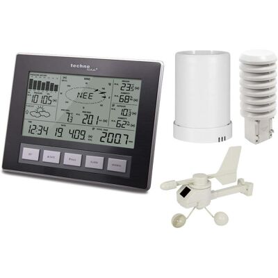 Technoline WS 2816 Profi Funk Wetterstation mit Windmesser Regenmesser, Wetterstation, Schwarz Technoline WS 2816 Profi Funk Wetterstation mit Windmesser Regenmesser, Wetterstation, Schwarz