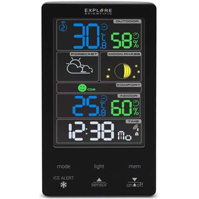 Explore Scientific WSC-4009 digitale Wetterstation Schwarz LCD AC, Wetterstation, Schwarz Explore Scientific WSC-4009 digitale Wetterstation Schwarz LCD AC, Wetterstation, Schwarz