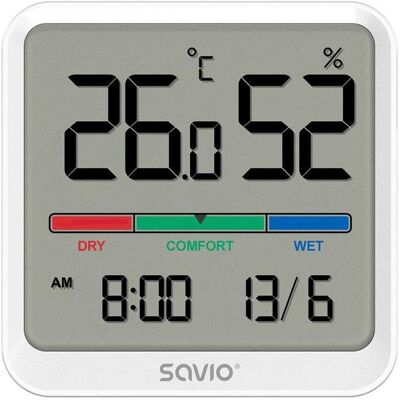 Savio CT-01/W, Thermometer + Hygrometer, Weiss Savio CT-01/W, Thermometer + Hygrometer, Weiss