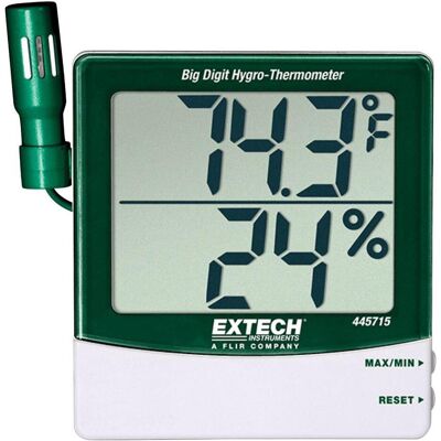 Extech Hygro-Thermometer mit Externem Sensor - Temperatur & Luftfeuchte Extech Hygro-Thermometer mit Externem Sensor - Temperatur & Luftfeuchte