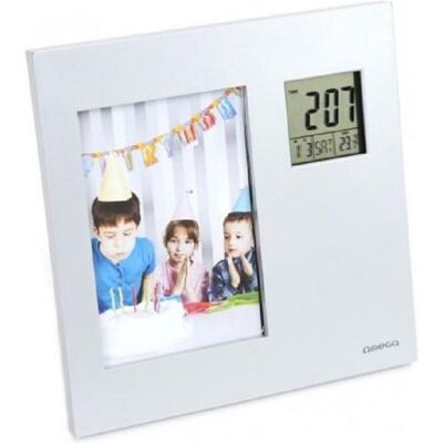 Omega Digital Wheather Station with Photo Frame, Wetterstation, Silber Omega Digital Wheather Station with Photo Frame, Wetterstation, Silber