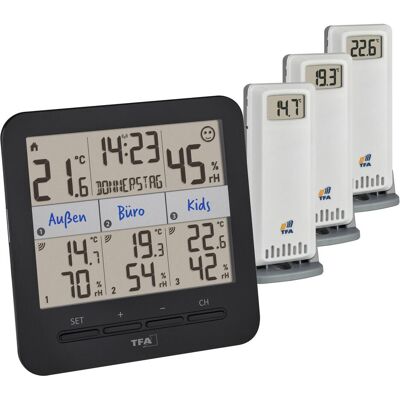 TFA .me Starter Set mit KLIMA@HOME, Wetterstation, Schwarz, Weiss TFA .me Starter Set mit KLIMA@HOME, Wetterstation, Schwarz, Weiss