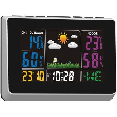 Deltaco Wireless Wetterstation - Wetterstation - Innen/Außen Temp & Luftfeuchtigkeit Deltaco Wireless Wetterstation - Wetterstation - Innen/Außen Temp & Luftfeuchtigkeit
