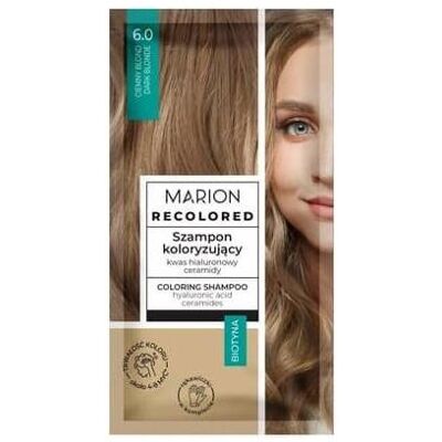 Marion, Shampoo, Recolored Coloring Shampoo 6.0 Dark Blonde 35Ml (Flüssiges Shampoo, 35 ml) Marion, Shampoo, Recolored Coloring Shampoo 6.0 Dark Blonde 35Ml (Flüssiges Shampoo, 35 ml)