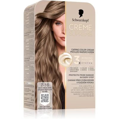 L'Oréal Paris, Haarfarbe, Schwarzkopf Creme Supreme Hair Color Shade 716 Cool Ash Dark Blonde (Dunkelblond) L'Oréal Paris, Haarfarbe, Schwarzkopf Creme Supreme Hair Color Shade 716 Cool Ash Dark Blonde (Dunkelblond)