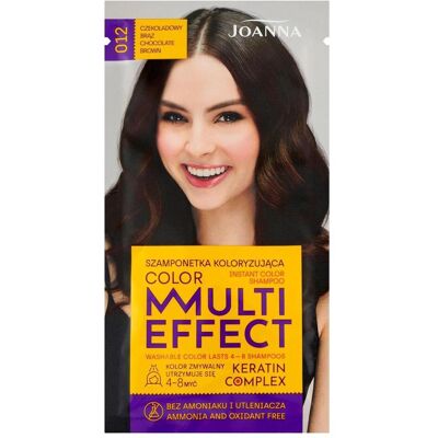 Joanna, Shampoo, Multi Effect Keratin Complex Color Instant Color Shampoo 012 Chocolate Brown 35G (35 g) Joanna, Shampoo, Multi Effect Keratin Complex Color Instant Color Shampoo 012 Chocolate Brown 35G (35 g)