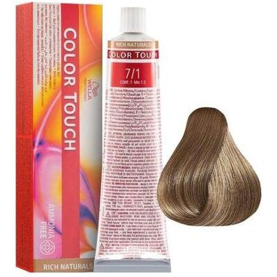 Wella, Haarfarbe, Color Touch Rich Natural Ammonia Free 7 / 1 60ml (7 / 1) Wella, Haarfarbe, Color Touch Rich Natural Ammonia Free 7 / 1 60ml (7 / 1)