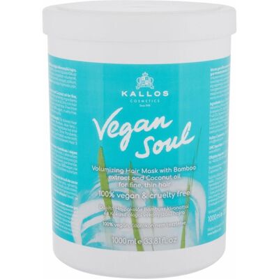 Kallos Cosmetics Vegan Soul Volumizing Haarmaske - Feines Haar - 1000ml Kallos Cosmetics Vegan Soul Volumizing Haarmaske - Feines Haar - 1000ml