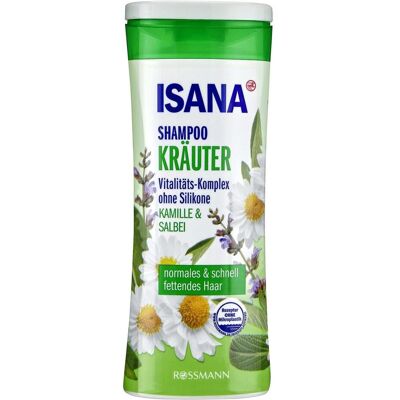 Isana, Shampoo, Shampoo Kräuter 300 ml (Flüssiges Shampoo, 300 ml) Isana, Shampoo, Shampoo Kräuter 300 ml (Flüssiges Shampoo, 300 ml)