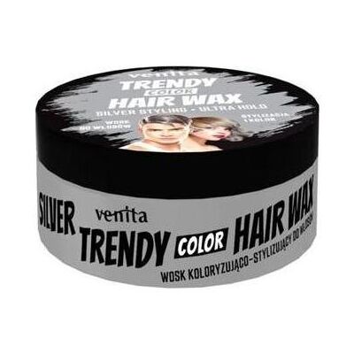 Venita, Haargel + Haarwachs, Trendy Hair Wax Hair Wax Silver 75G (Haarwachs, 75 g) Venita, Haargel + Haarwachs, Trendy Hair Wax Hair Wax Silver 75G (Haarwachs, 75 g)