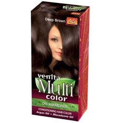 Venita, Haarfarbe, Multicolor Hair Dye 4.5 Dark Brown 100Ml (Dunkelbraun) Venita, Haarfarbe, Multicolor Hair Dye 4.5 Dark Brown 100Ml (Dunkelbraun)